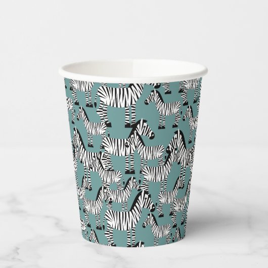 Zebra Pattern Pappbecher (Links)
