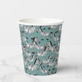 Zebra Pattern Pappbecher (Vorderseite)