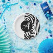 Zebra Pattern Pappteller (Party)