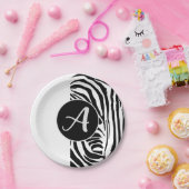 Zebra Pattern Pappteller (Party)