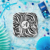 Zebra Pattern Pappteller (Party)