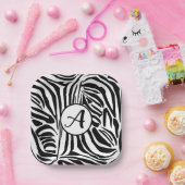 Zebra Pattern Pappteller (Party)