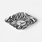 Zebra Pattern Pappteller (Gewinkelt)