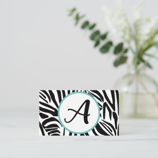 Zebra Pattern Rabattkarte (Stehend Vorderseite)
