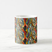 Zebra Pattern Regenbogenstreifen Kaffeetasse (Mittel)