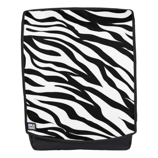 Zebra Pattern Rucksack (Vorderseite)