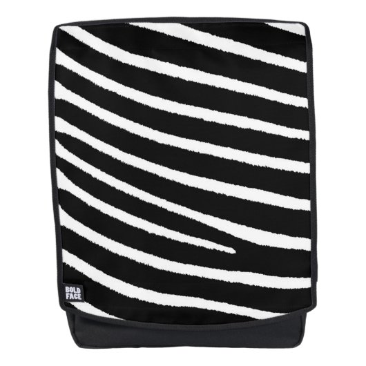 Zebra Pattern Rucksack (Vorderseite)