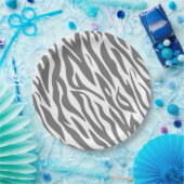 Zebra Pattern Safari Jungle Tier Geburtstag Pappteller (Party)