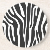 Zebra Pattern Sandstein Untersetzer (Vorne)