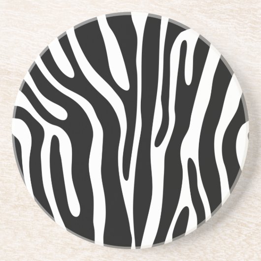 Zebra Pattern Sandstein Untersetzer (Vorne)