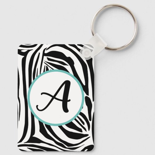 Zebra Pattern Schlüsselanhänger (Rückseite)