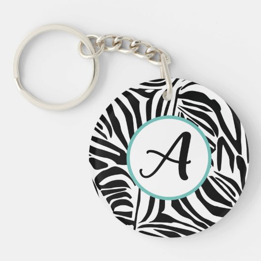 Zebra Pattern Schlüsselanhänger (Vorderseite)