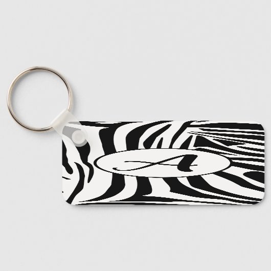 Zebra Pattern Schlüsselanhänger (Rückseite)