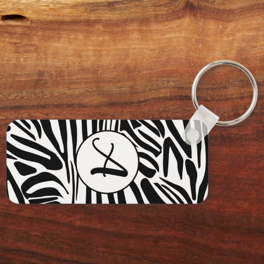 Zebra Pattern Schlüsselanhänger (Vorderseite)