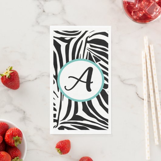 Zebra Pattern Serviette (Beispiel)