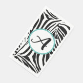 Zebra Pattern Serviette (Ecke)