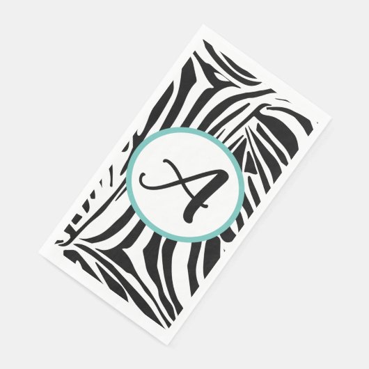 Zebra Pattern Serviette (Ecke)