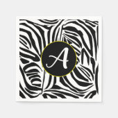 Zebra Pattern Serviette (Vorderseite)