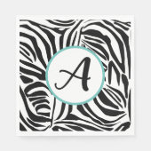 Zebra Pattern Serviette (Vorderseite)