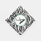 Zebra Pattern Serviette (Ecke)