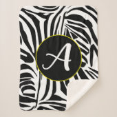 Zebra Pattern Sherpadecke (Vorderseite)