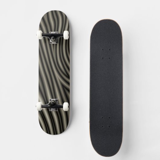 Zebra Pattern Skateboard (Vorderseite)