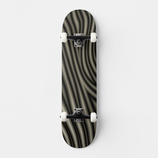 Zebra Pattern Skateboard (Vorderseite)