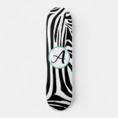 Zebra Pattern Skateboard (Vorne)