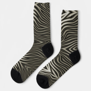 Zebra Pattern Socken