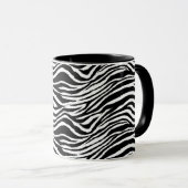 Zebra Pattern Tasse (VorderseiteRechts)