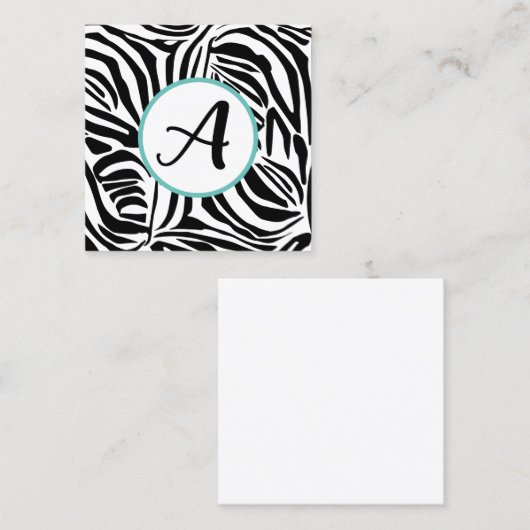 Zebra Pattern Terminkarte (Vorne/Hinten)