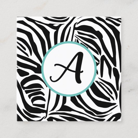 Zebra Pattern Terminkarte (Vorderseite)