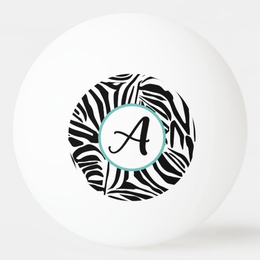 Zebra Pattern Tischtennisball (Vorderseite)