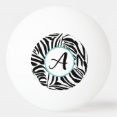 Zebra Pattern Tischtennisball (Rückseite)