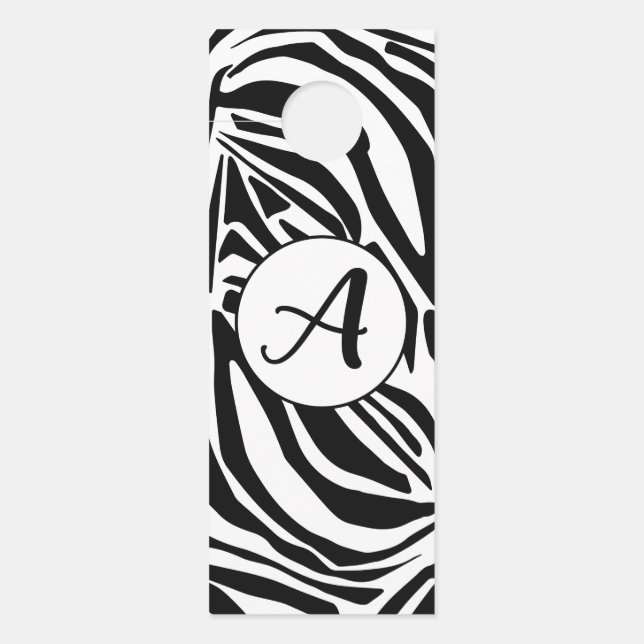 Zebra Pattern Türanhänger (Vorderseite)