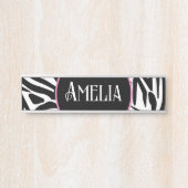 Zebra Pattern Türschild (Vorderseite )