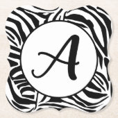 Zebra Pattern Untersetzer (Vorderseite)