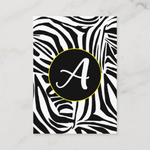 Zebra Pattern Visitenkarte