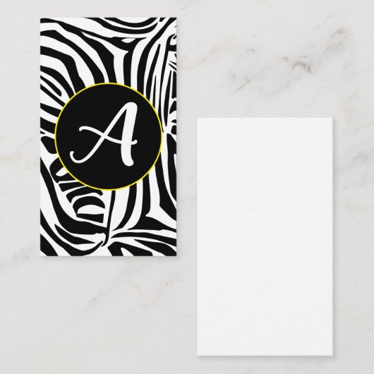 Zebra Pattern Visitenkarte (Vorne/Hinten)