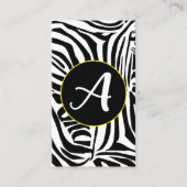 Zebra Pattern Visitenkarte (Vorderseite)
