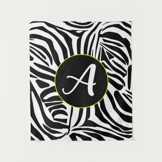 Zebra Pattern Wandteppich (Vorderseite)