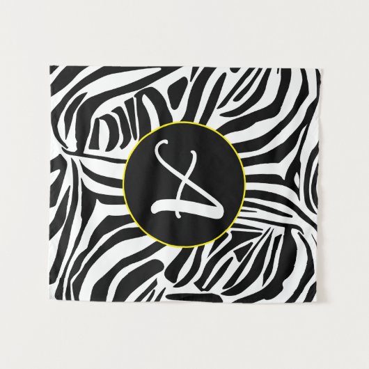 Zebra Pattern Wandteppich (Vorderseite (Horizontal))