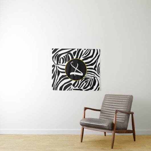 Zebra Pattern Wandteppich (Beispiel (Horizontal))