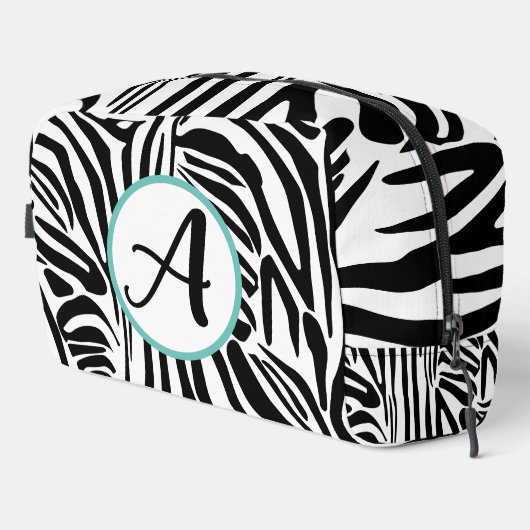 Zebra Pattern Waschbeutel (Rechte Ecke)