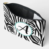 Zebra Pattern Zubehörtasche (Offen)