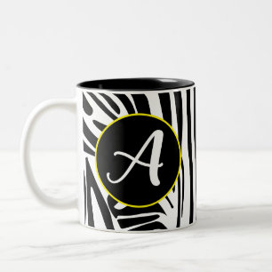 Zebra Pattern Zweifarbige Tasse