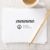 Zebra Peace Sign Address Labels Adressaufkleber (Insitu)