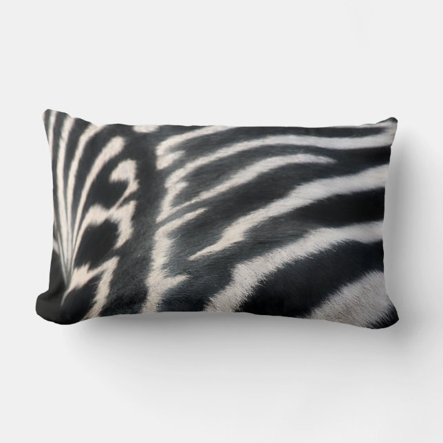 Zebra-"Pelz-" Kissen (Vorderseite)