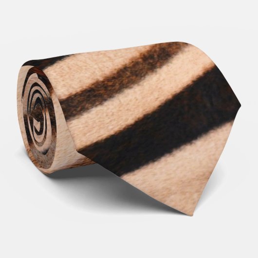 Zebra-Pelz-Krawatte Krawatte (Gerollt)