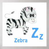 Zebra personalisieren ABC: Letter Z - Fügen Sie Ih Poster (Vorne)